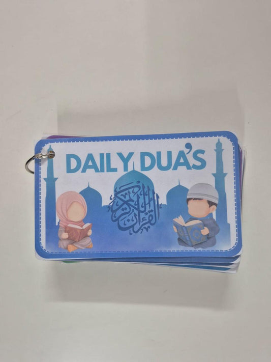 48 Daily Dua Cards -Waterproof pocket Dua cards