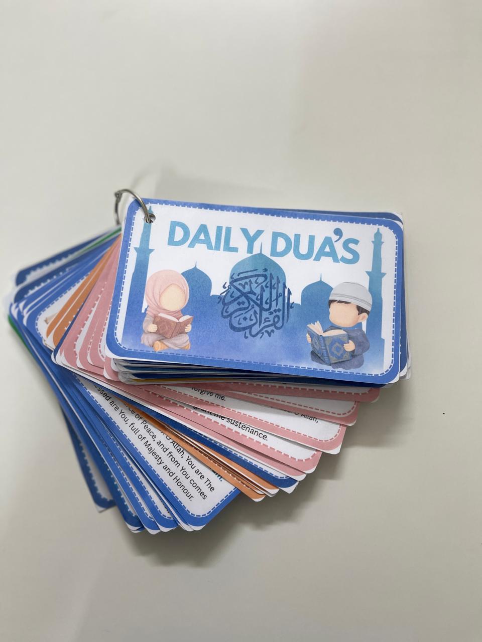 48 Daily Dua Cards -Waterproof pocket Dua cards