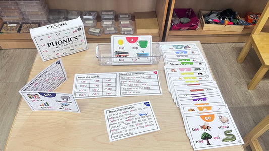 Combo 47 Phonics Booklet Set + 150 Sounds & 1200 Words Family Cards Combo