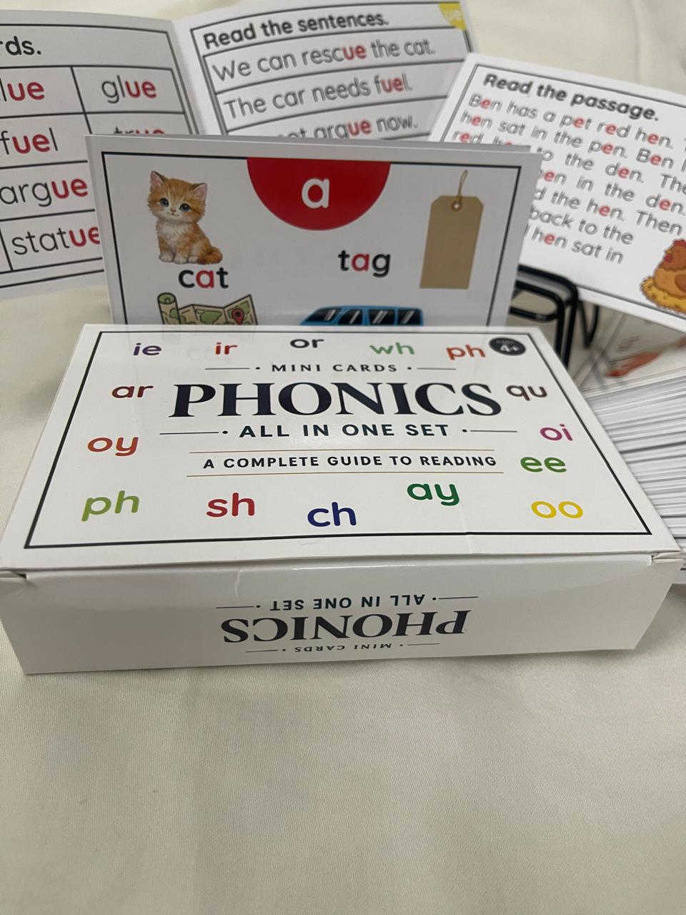 Combo 47 Phonics Booklet Set + 150 Sounds & 1200 Words Family Cards Combo