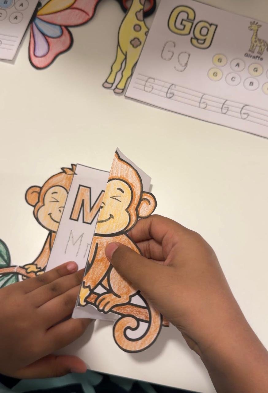 A–Z Alphabet Foldable Worksheets for Kids | Printable Cut & Colour Activity Pack (26+ Pages)