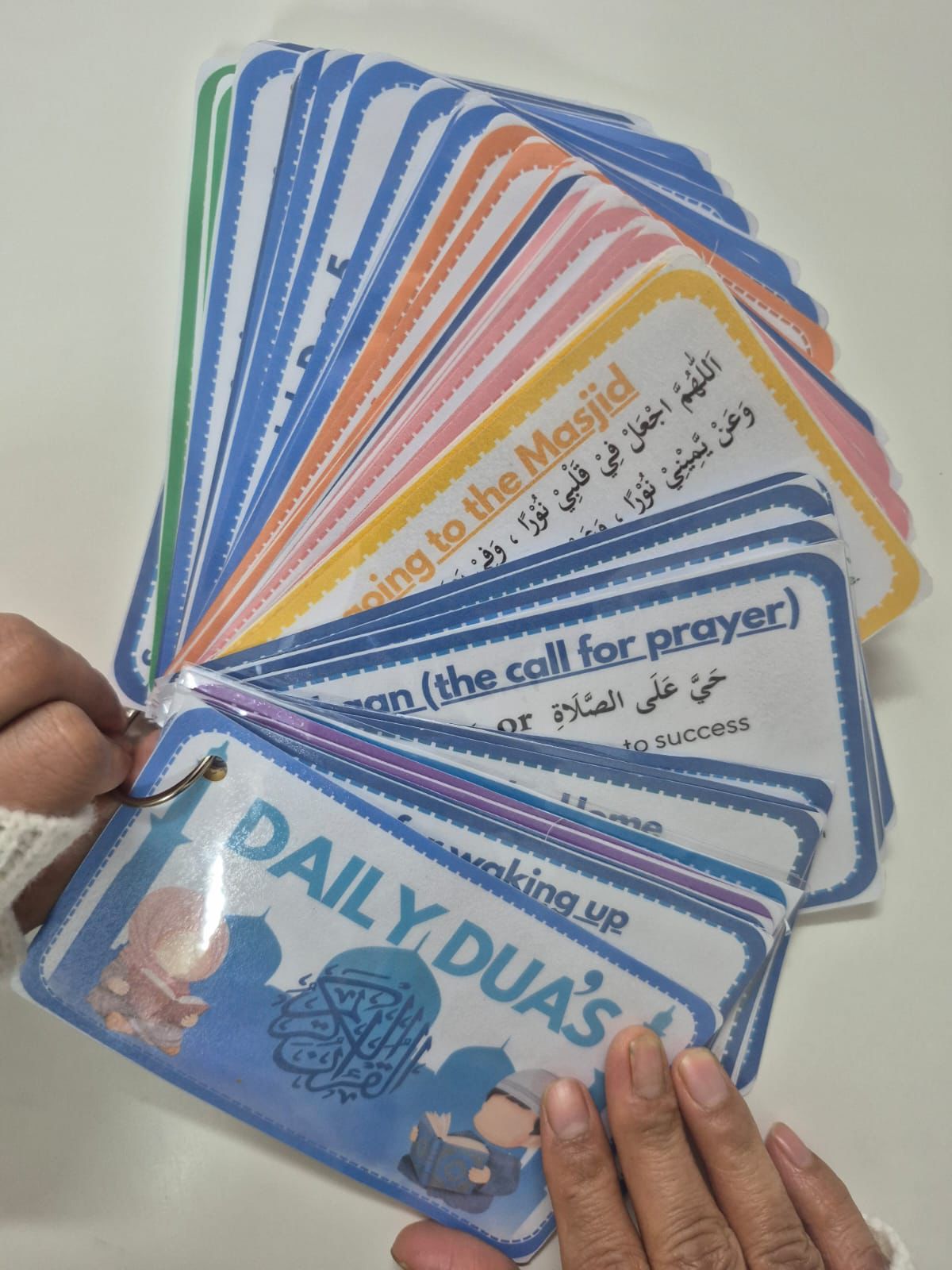 48 Daily Dua Cards -Waterproof pocket Dua cards