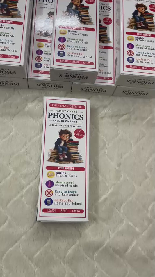 Vol-2   -150 Phonics Fmaily sound cards 1200 words.. All in one set